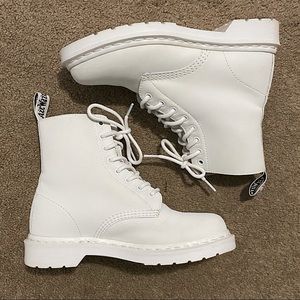 Dr. Martens 1460 Mono Fur Lined Lace Up Boots